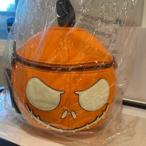 Disney loungefly Orange Pumpkin Bag The Nightmare Before Christmas jack D23 NWT